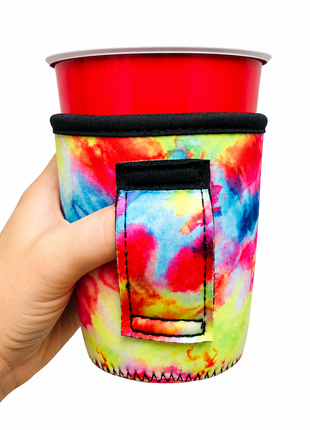Tie Dye 12oz Wine Tumbler Handler™ - Drink Handlers
