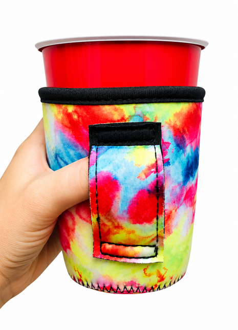 Tie Dye 12oz Wine Tumbler Handler™ - Drink Handlers