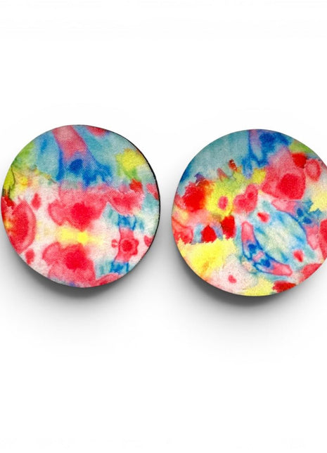 Tie dye Neoprene Car Coasters - Drink Handlers