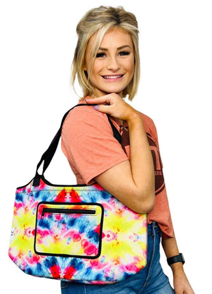 Tie Dye Neoprene Tote - Drink Handlers