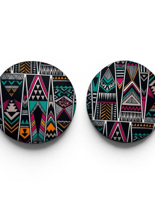 Tribal Neoprene Car Coasters - Drink Handlers