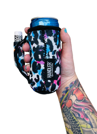 Watercolor Leopard 8-10oz Slim Can Handler™ - Drink Handlers