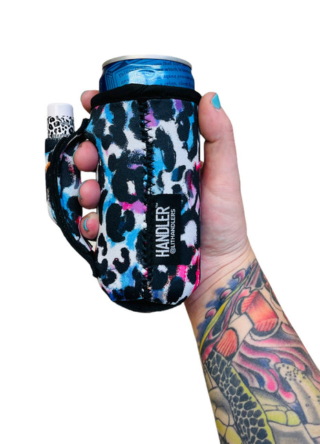 Watercolor Leopard 8-10oz Slim Can Handler™ - Drink Handlers