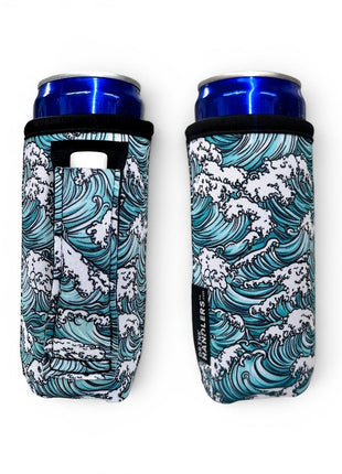 Waves 12 - 16oz Slim Can Handler™ - Drink Handlers
