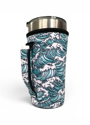 Waves 20oz Large Coffee / Tea / Tumbler Handler™ - Drink Handlers