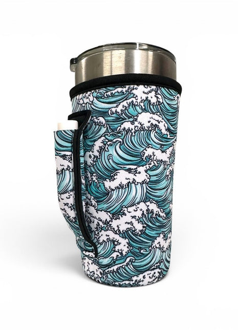 Waves 20oz Large Coffee / Tea / Tumbler Handler™ - Drink Handlers