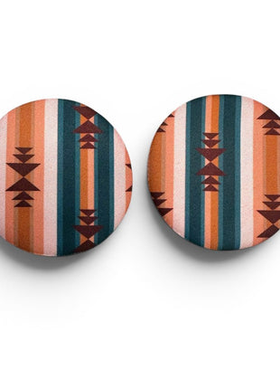 Western Aztec Neoprene Car Coasters - Drink Handlers