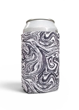 White Marble 12oz Regular Can Sleeve - Drink Handlers