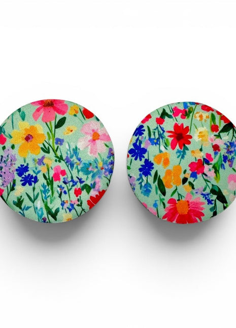 Wildflowers Neoprene Car Coasters - Drink Handlers