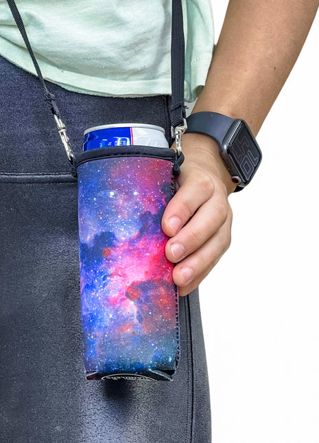 12oz Slim Can Cooler (no handle) W/ Carrying Strap - Drink Handlers