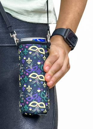 12oz Slim Can Cooler (no handle) W/ Carrying Strap - Drink Handlers