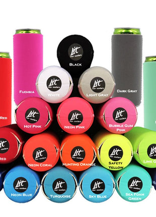 12oz Slim/Skinny Neoprene Collapsible Energy Drink Can Sleeve - Drink Handlers
