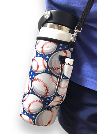 16oz Water Bottle Handler W/ Carrying Strap - Drink Handlers