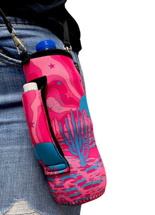 16oz Water Bottle Handler W/ Carrying Strap - Drink Handlers