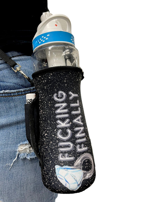 16oz Water Bottle Handler W/ Carrying Strap - Drink Handlers