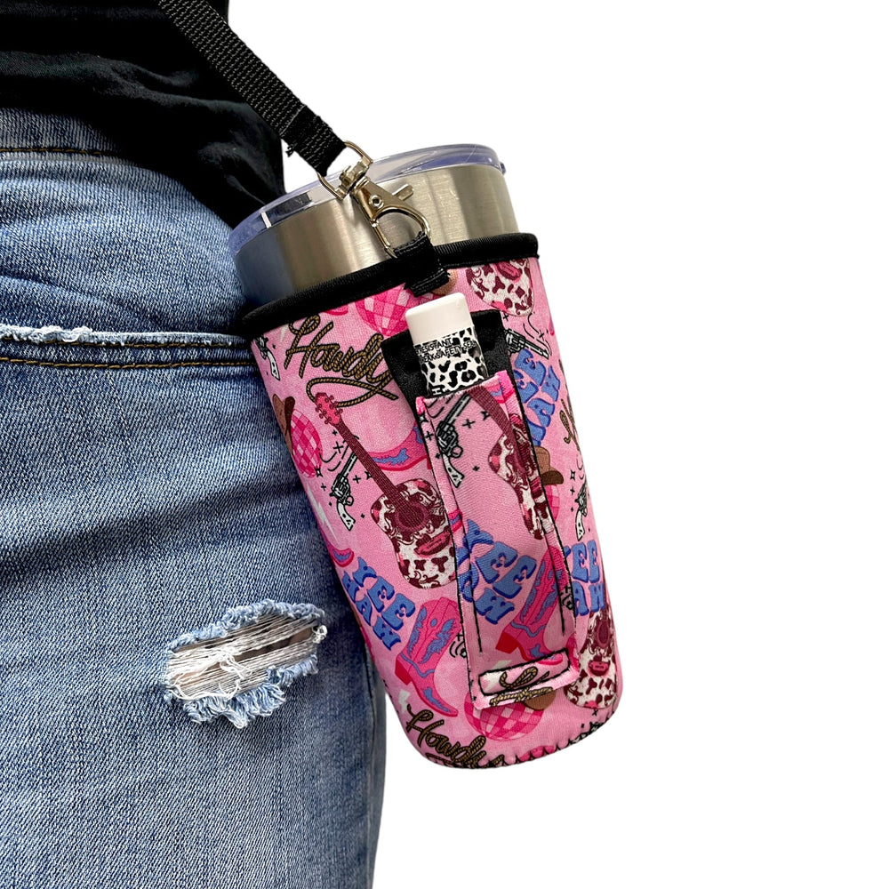 20oz Large Coffee Handler™ W/ Carrying Strap - Drink Handlers