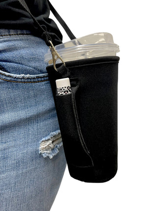 20oz Large Coffee Handler™ W/ Carrying Strap - Drink Handlers