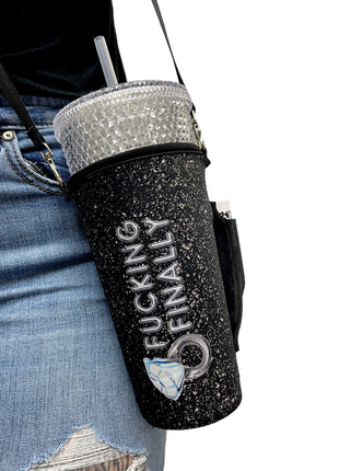 30oz Large Coffee Handler™ W/ Carrying Strap - Drink Handlers