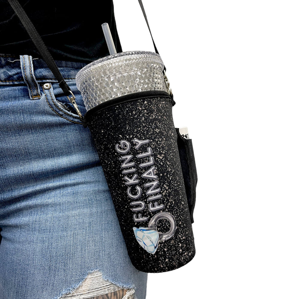 30oz Large Coffee Handler™ W/ Carrying Strap - Drink Handlers