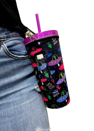 30oz Large Coffee Handler™ W/ Carrying Strap - Drink Handlers