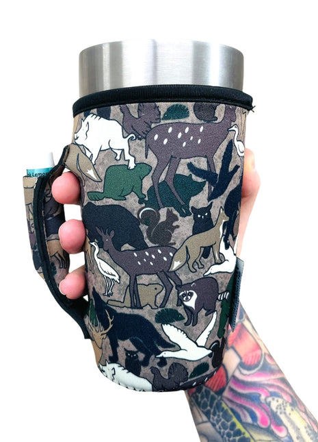 Animal Camo 20oz Large Coffee / Tea / Tumbler Handler™ - Drink Handlers
