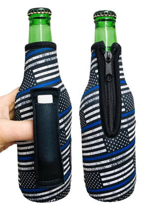 Back The Blue 12oz Bottleneck Handler™ - Drink Handlers