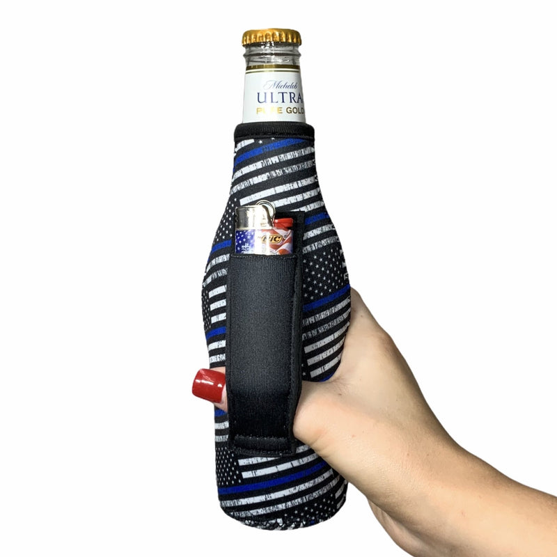 Back The Blue 12oz Bottleneck Handler™ - Drink Handlers