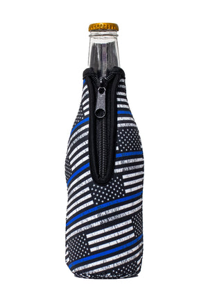 Back The Blue 12oz Bottleneck Sleeve - Drink Handlers
