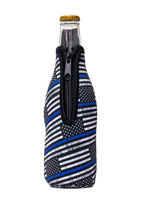 Back The Blue 12oz Bottleneck Sleeve - Drink Handlers