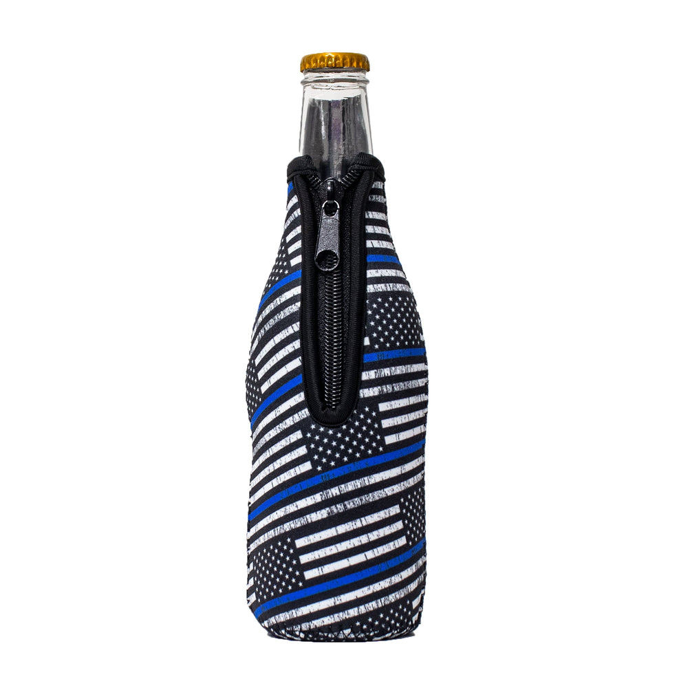 Back The Blue 12oz Bottleneck Sleeve - Drink Handlers