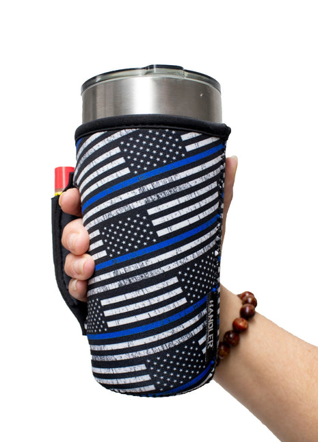 Back The Blue 20oz Large Coffee / Tea / Tumbler Handler™ - Drink Handlers