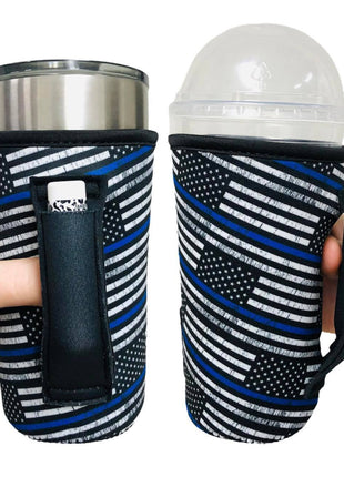 Back The Blue 20oz Large Coffee / Tea / Tumbler Handler™ - Drink Handlers