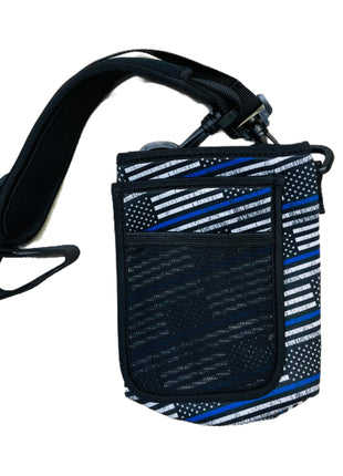 Back The Blue 30-40oz Tumbler Handler™ With Carrying Strap - Drink Handlers