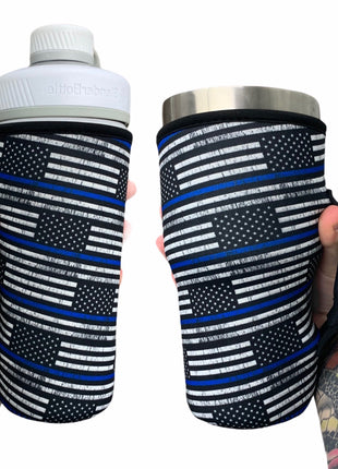 Back The Blue 30oz Tumbler Handler™ - Drink Handlers