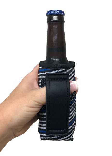 Back The Blue 8-10oz Slim Can Handler™ - Drink Handlers