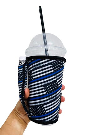Back The Blue Large / XL Bottomless Handler™ - Drink Handlers