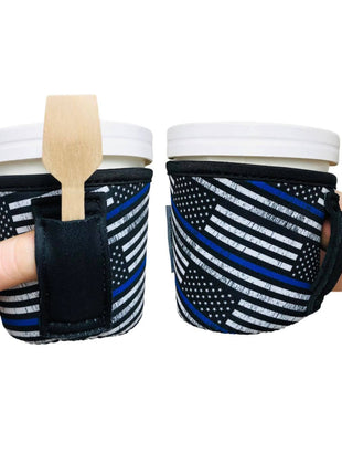 Back The Blue Pint Size Ice Cream Handler™ - Drink Handlers