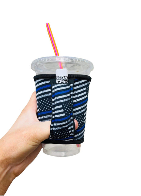 Back The Blue Small / Medium Bottomless Handler™ - Drink Handlers