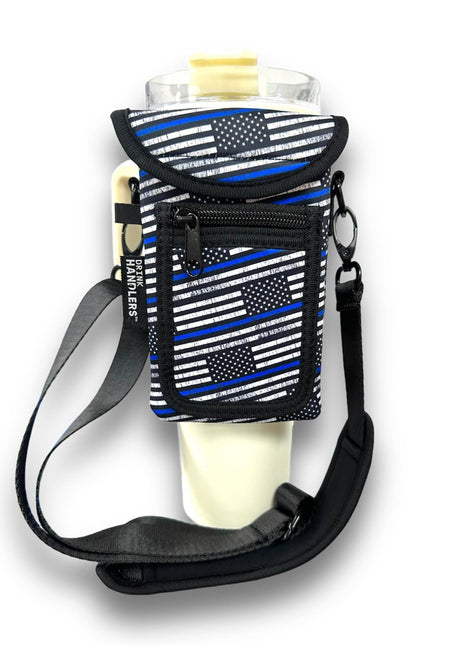 Back The Blue Wrap Around Drink Pocket - Drink Handlers