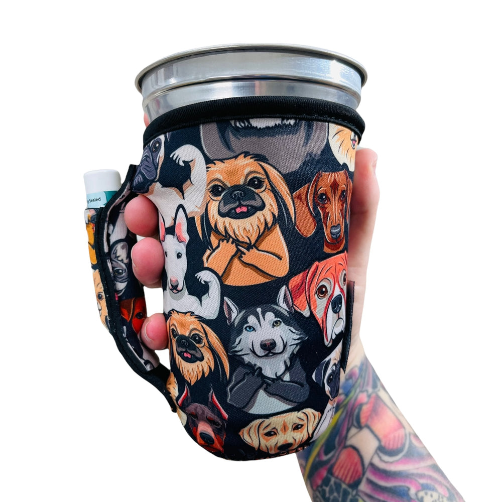 Bad Dog 16oz PINT Glass / Medium Fountain Drinks and Tumbler Handlers™ **EXPLICIT** - Drink Handlers
