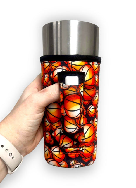 Basketball 20oz Large Coffee / Tea / Tumbler Handler™ - Drink Handlers
