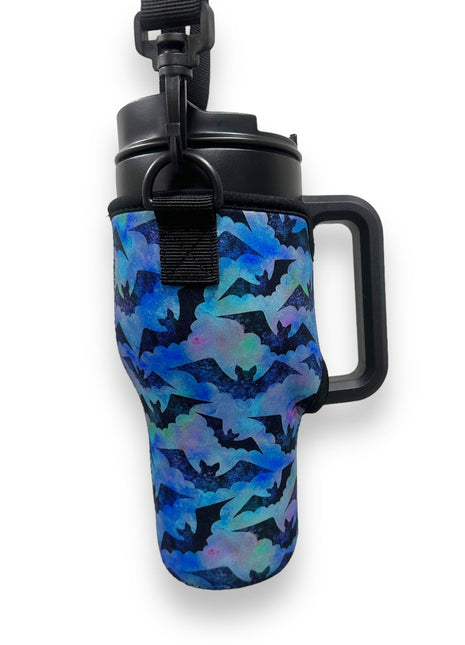Bats 25-35oz Tumbler With Handle Sleeve - Drink Handlers