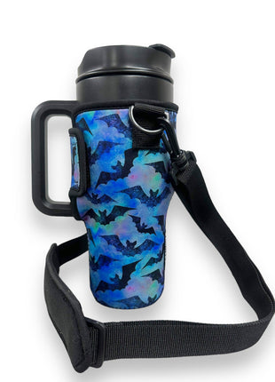 Bats 25-35oz Tumbler With Handle Sleeve - Drink Handlers