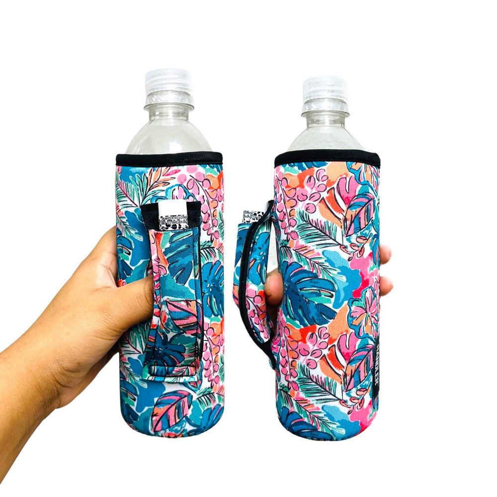 Checkerboard w/ Leopard Water Bottle Handler™ – Drink Handlers