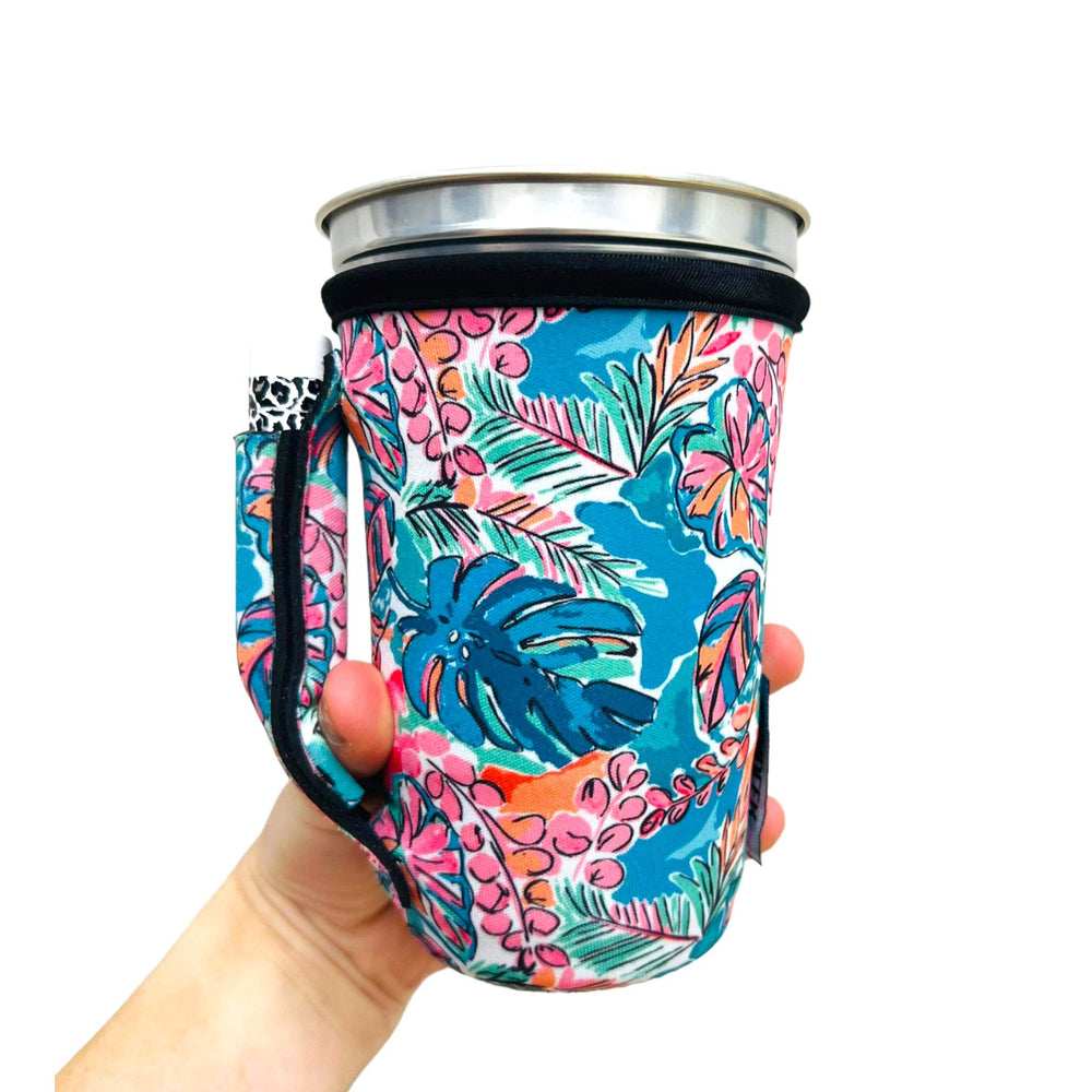 Beach Babe 16oz PINT Glass / Medium Fountain Drinks and Hot Coffee Handlers™ - Drink Handlers