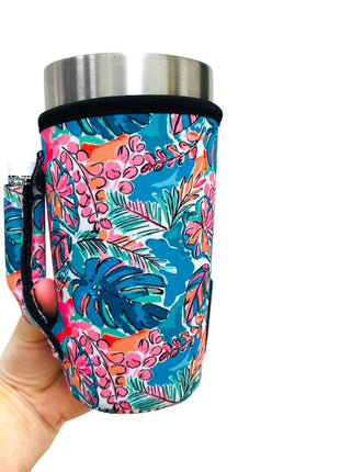 Beach Babe 20oz Large Coffee / Tea / Tumbler Handler™ - Drink Handlers