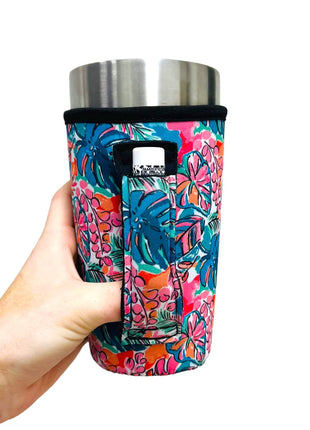 Beach Babe 20oz Large Coffee / Tea / Tumbler Handler™ - Drink Handlers