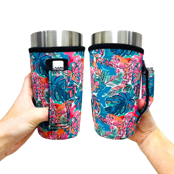 Beach Babe 20oz Large Coffee / Tea / Tumbler Handler™ - Drink Handlers