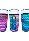20oz  L Iced Coffee & Tumbler Handler / Purple Mermaid