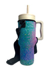 40oz Tumbler With Closed Handle Carrying Sleeve / Purple Mermaid